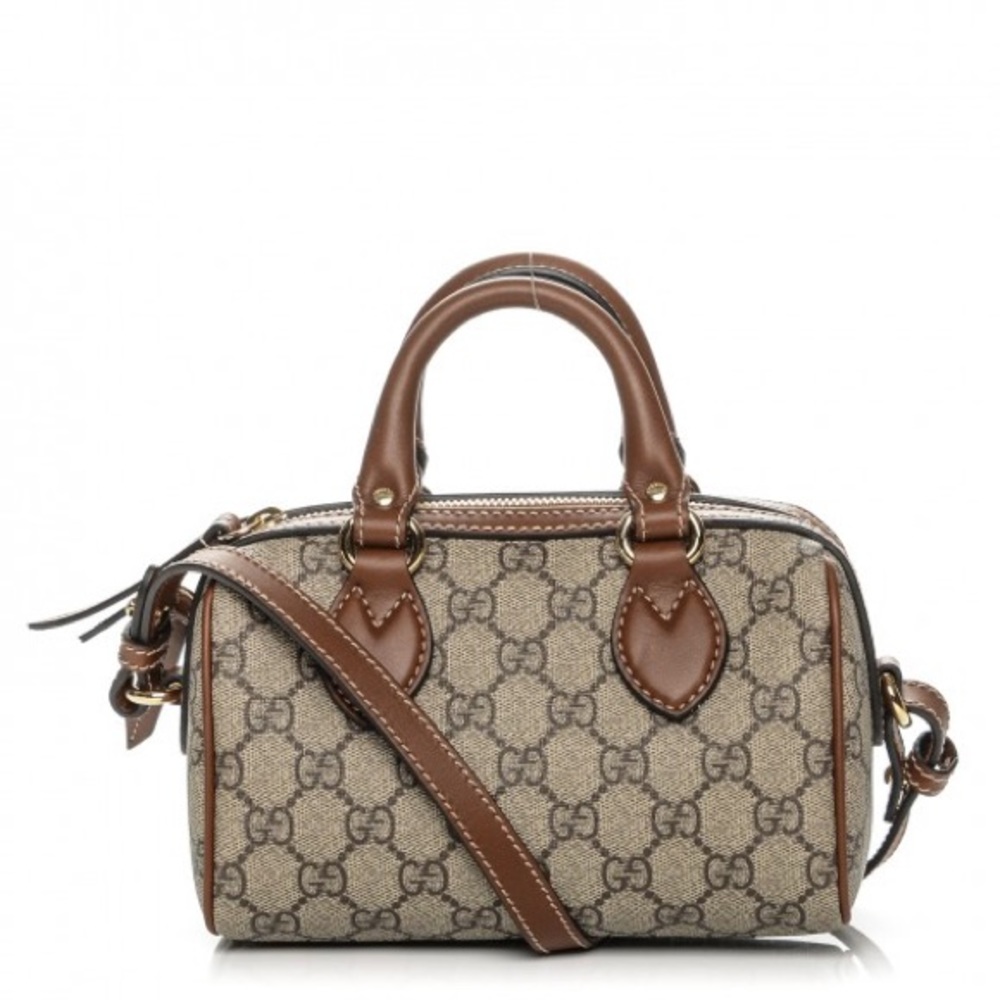 GUCCI
GG Supreme Monogram Mini Boston Beige Tuscany